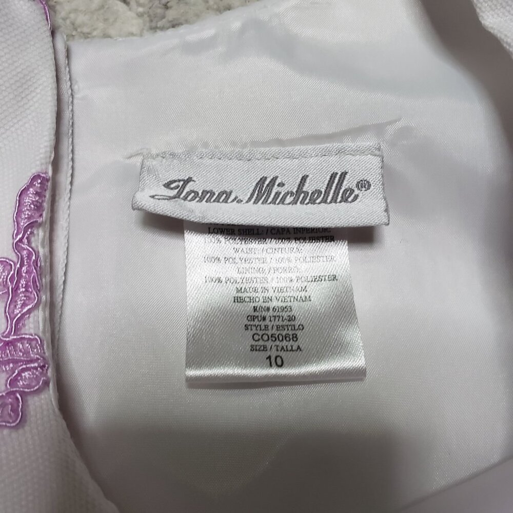 Jona Michelle Lace and Belted Fancy Dress Size 10 - Picture 6 of 9